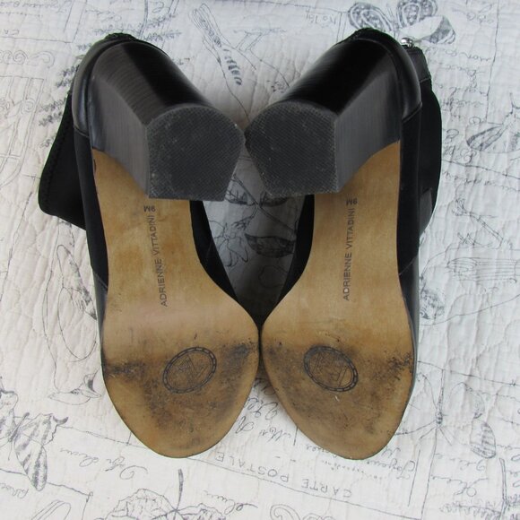 EUC Adrienne Vittadini Women's Ratti Stretch Booties Black womens size 9M - Picture 3 of 10